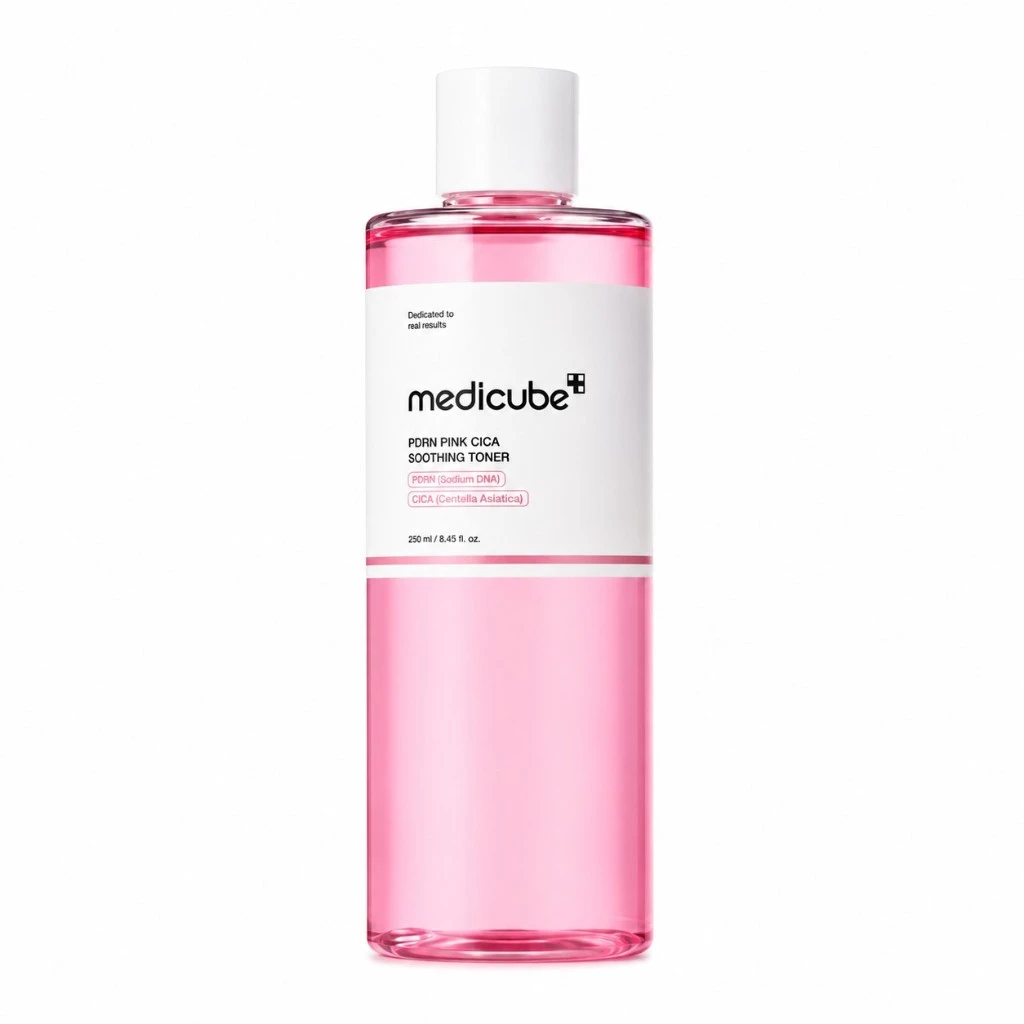 Medicube PDRN Pink Cica Soothing Toner - Tônico Facial Calmante 250ml - Imagem 2