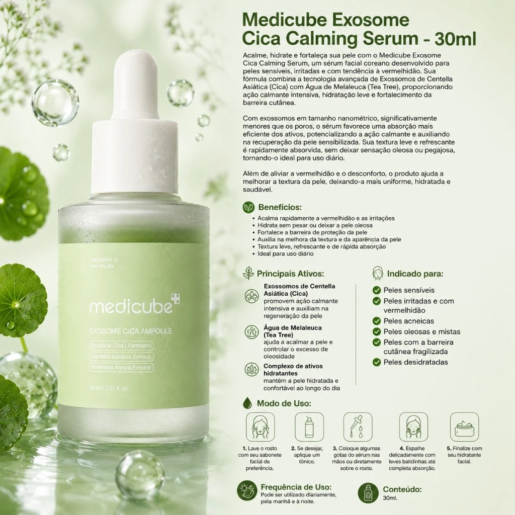 Medicube Exosome Cica Calming Serum – 30ml - Imagem 3