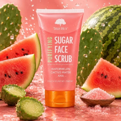 Tree Hut Watermelon & Cactus Water AHA Face Scrub - 7.4 fl oz