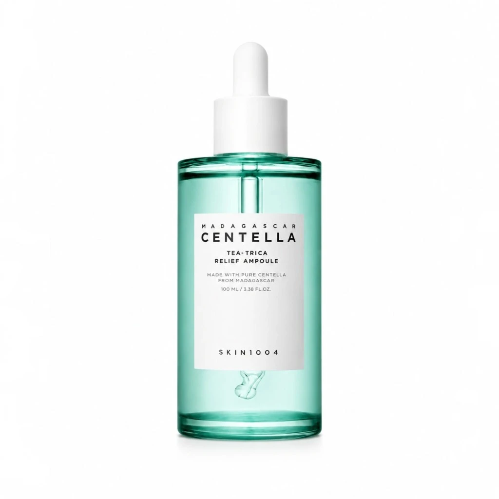 SKIN1004 Madagascar Centella Tea-Trica Relief Ampoule – Sérum Calmante Antiacne 100ml - Imagem 2
