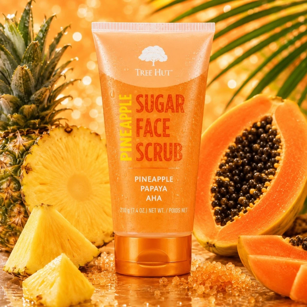 Tree Hut Pineapple & Papaya Brightening Face Scrub - 7.4 fl oz