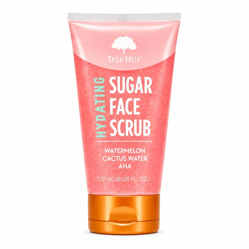Tree Hut Watermelon & Cactus Water AHA Face Scrub - 7.4 fl oz - Imagem 2
