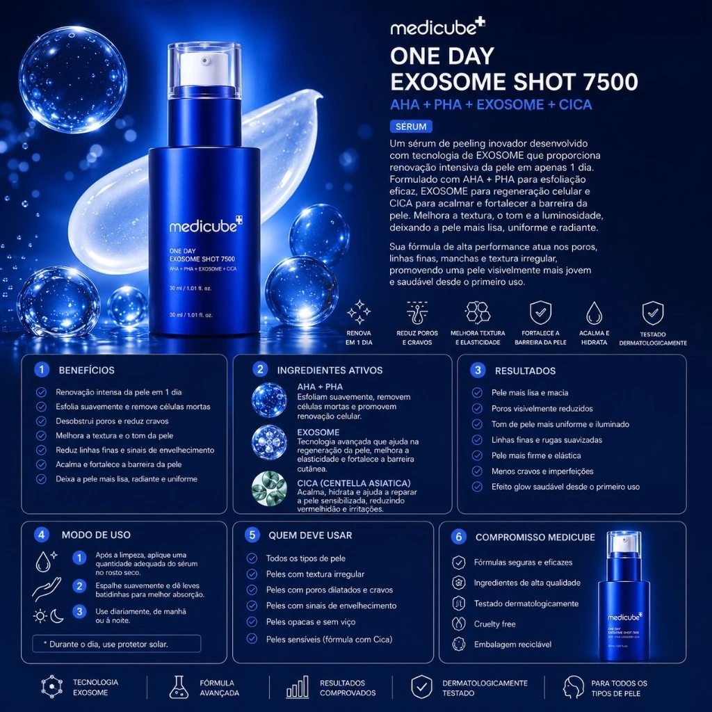 Medicube- One Day Exosome Shot 7500 - 30ml - Imagem 3