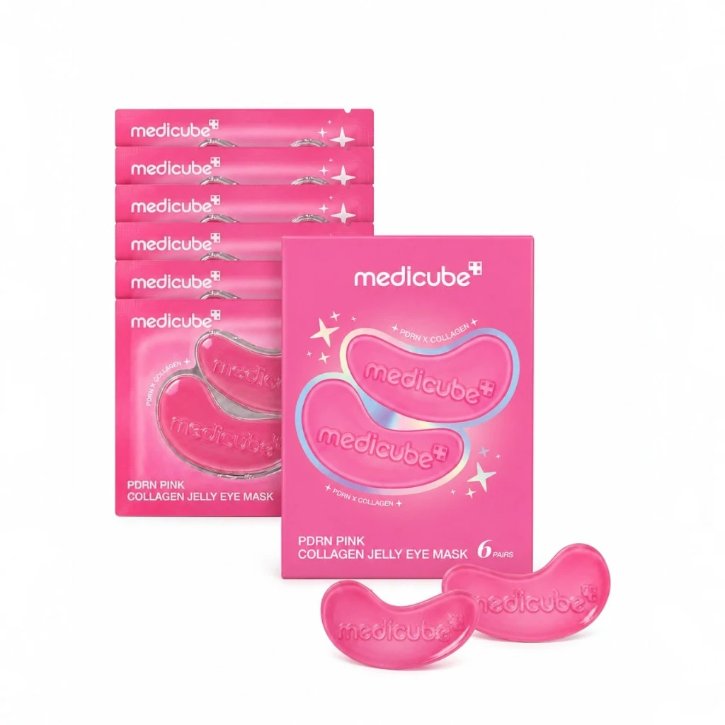 Medicube PDRN Pink Collagen Jelly Eye Mask (6 Unidades) - Imagem 2