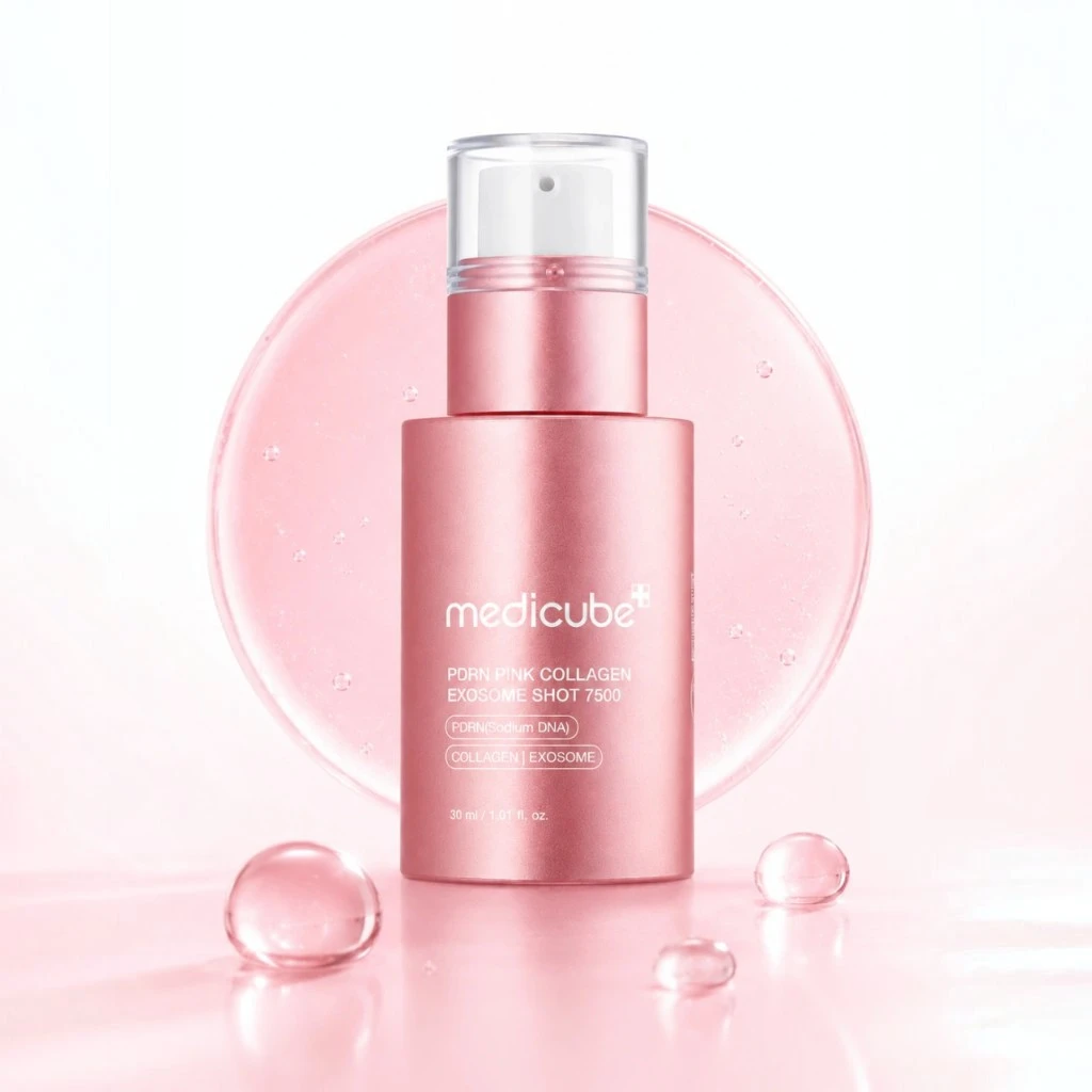 Medicube PDRN Pink Collagen Exosome Shot 7500 – Sérum Regenerador Intensivo 30ml
