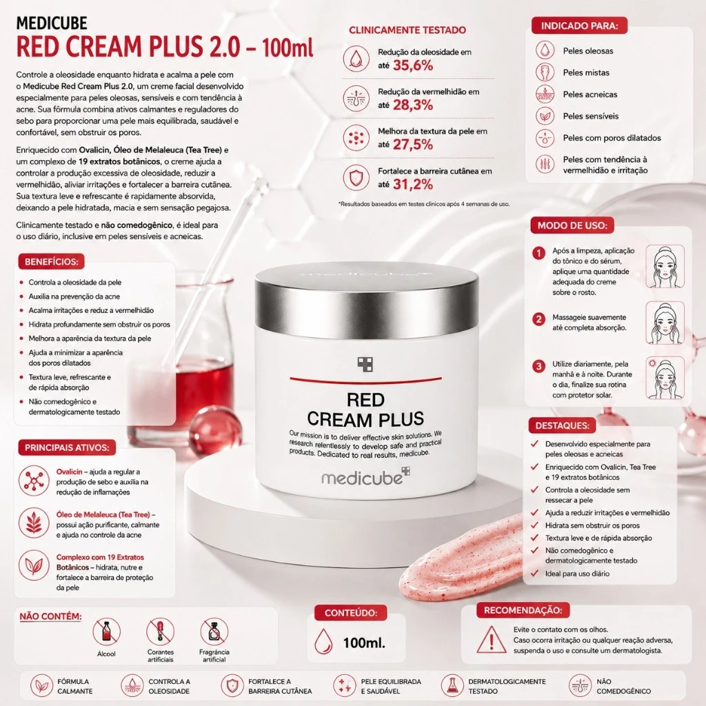 Medicube - Red Cream Plus 2.0 - 100ml - Imagem 3