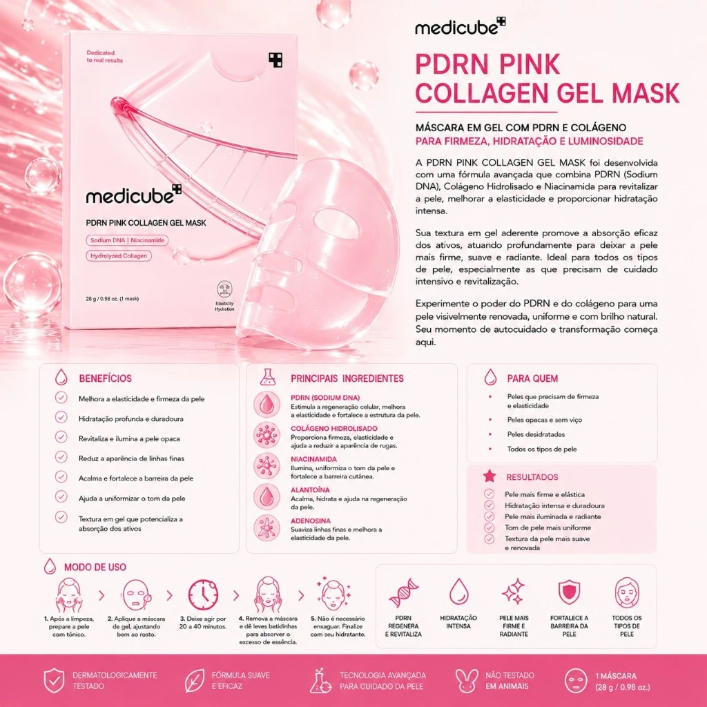 Medicube Máscara Facial de Colágeno em Gel com PDRN 28g - Imagem 3