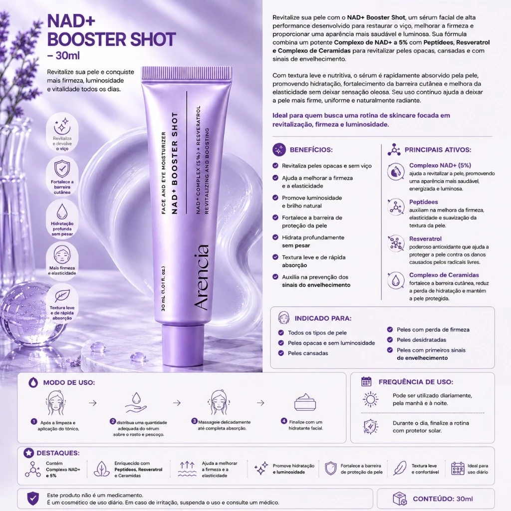 Arencia NAD+ Booster Shot – 30ml - Imagem 3