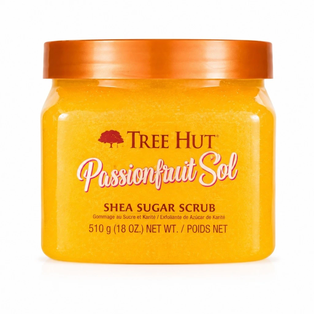 Tree Hut Passionfruit Sol Shea Sugar Scrub – Esfoliante Corporal 510g - Imagem 2