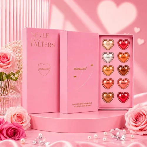 Kevin & Coco Iluminador & Blush - Never Love Falters – 10 peças