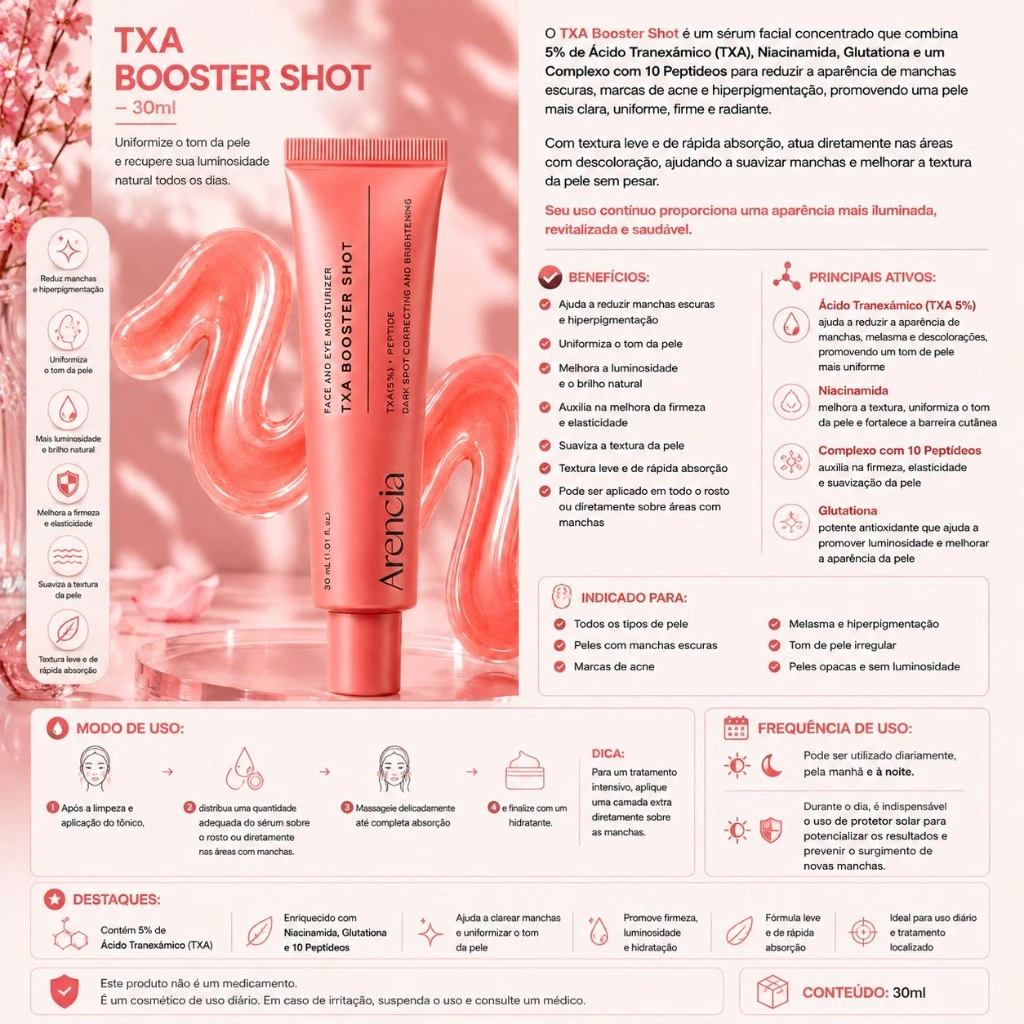 Arencia TXA Booster Shot – 30ml - Imagem 3