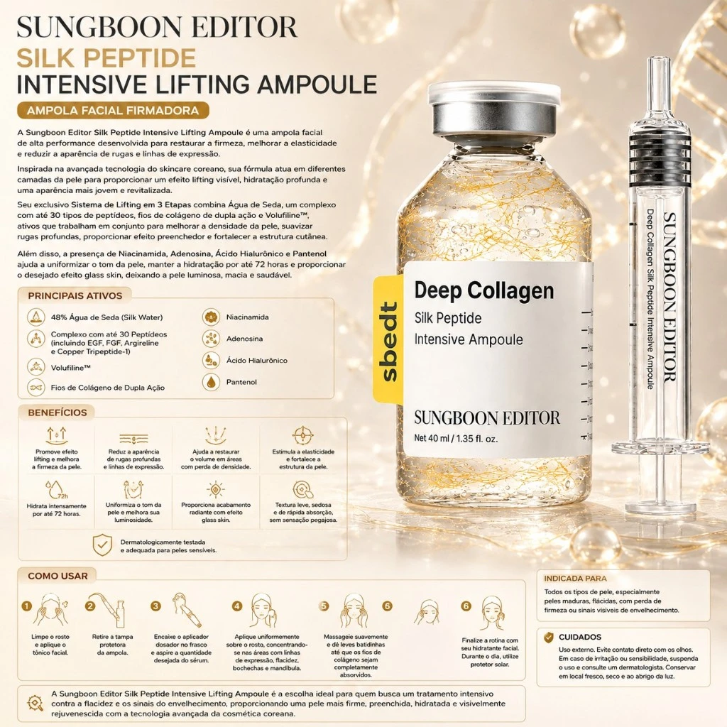 Sungboon Editor Silk Peptide Intensive Lifting Ampoule - Imagem 3