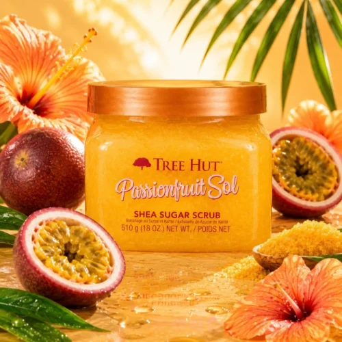 Tree Hut Passionfruit Sol Shea Sugar Scrub – Esfoliante Corporal 510g