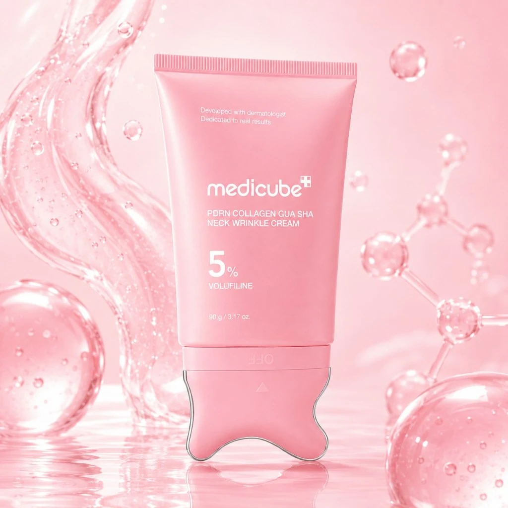 Medicube PDRN Collagen Gua Sha Neck Wrinkle Cream – 90g
