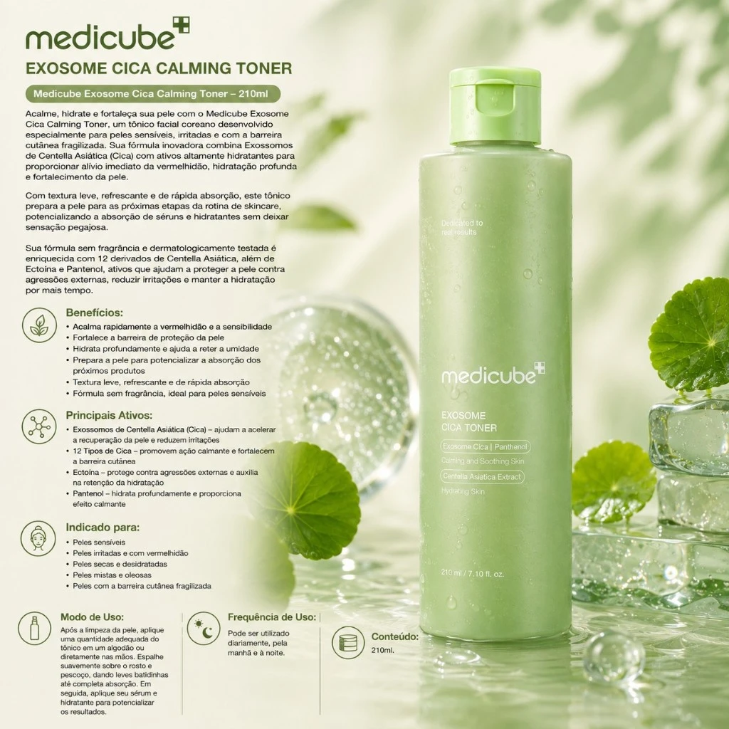 Medicube Exosome Cica Calming Toner – 210ml - Imagem 3