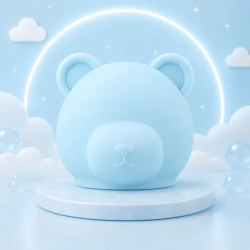 Case Booster Pro Sky Blue Bear Head Medicube