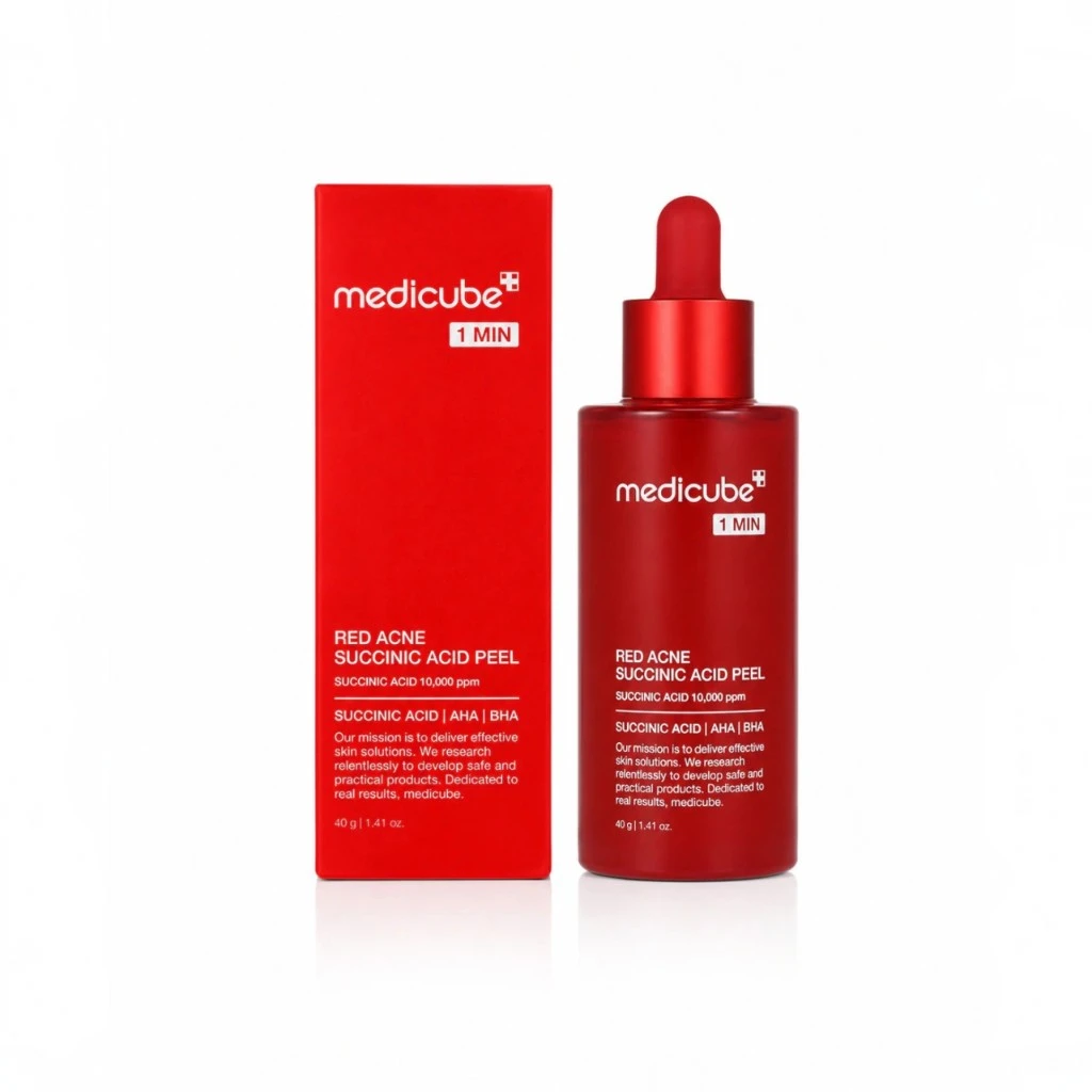Medicube Red Acne Succinic Acid Peel – Sérum Facial Antiacne 40g - Imagem 2