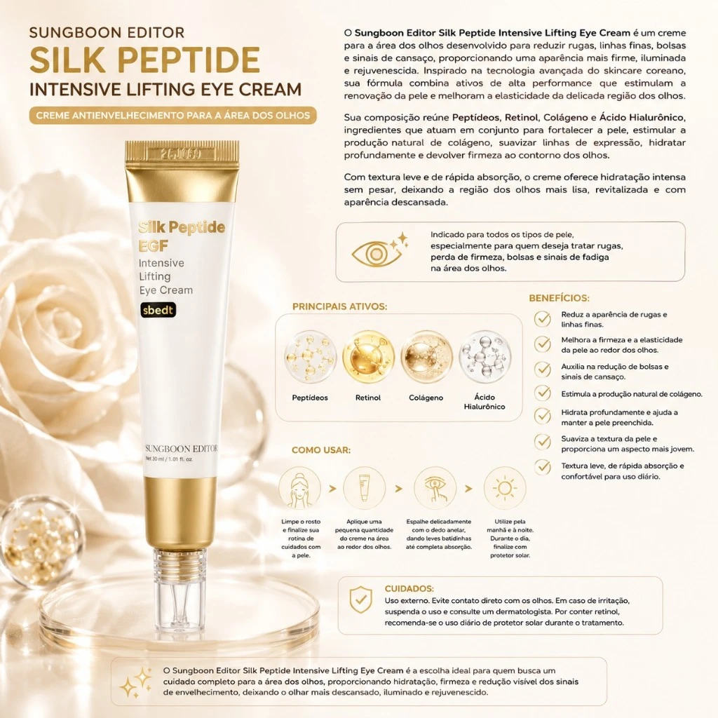Sungboon Editor Silk Peptide Intensive Lifting Eye Cream - Imagem 3