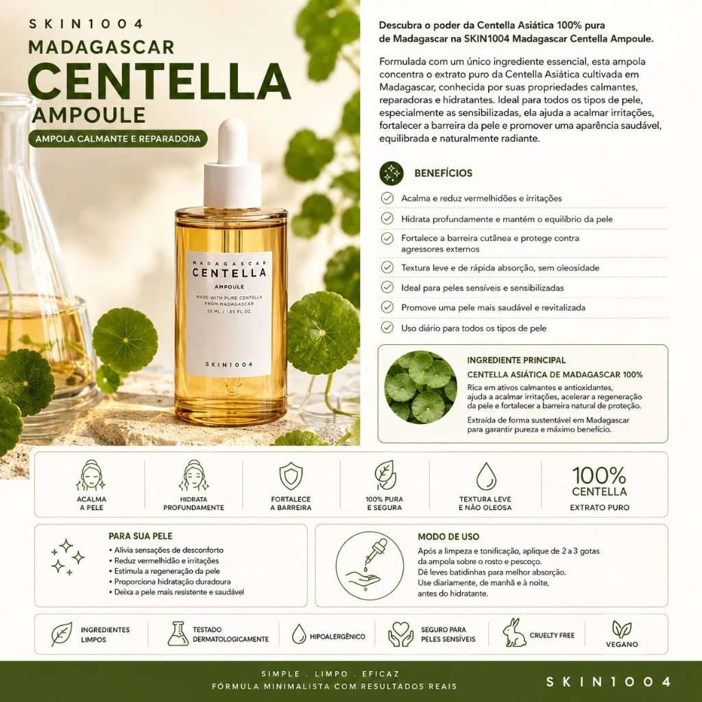 SKIN1004 Madagascar Centella Ampola - Imagem 3