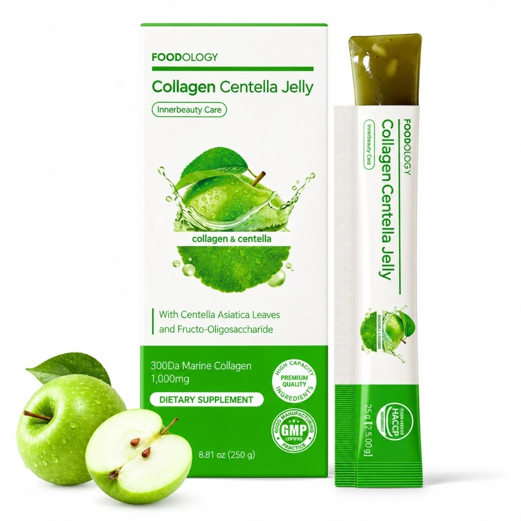 Foodology Coleology Collagen Centella Jelly – Sabor Maçã Verde - Imagem 3