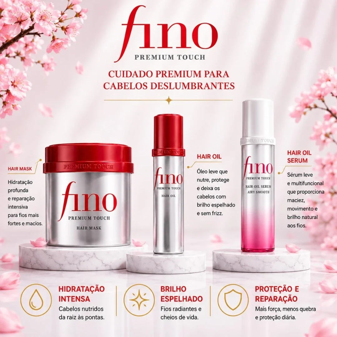 Coleção Fino Premium Touch Cuidados para Cabelos