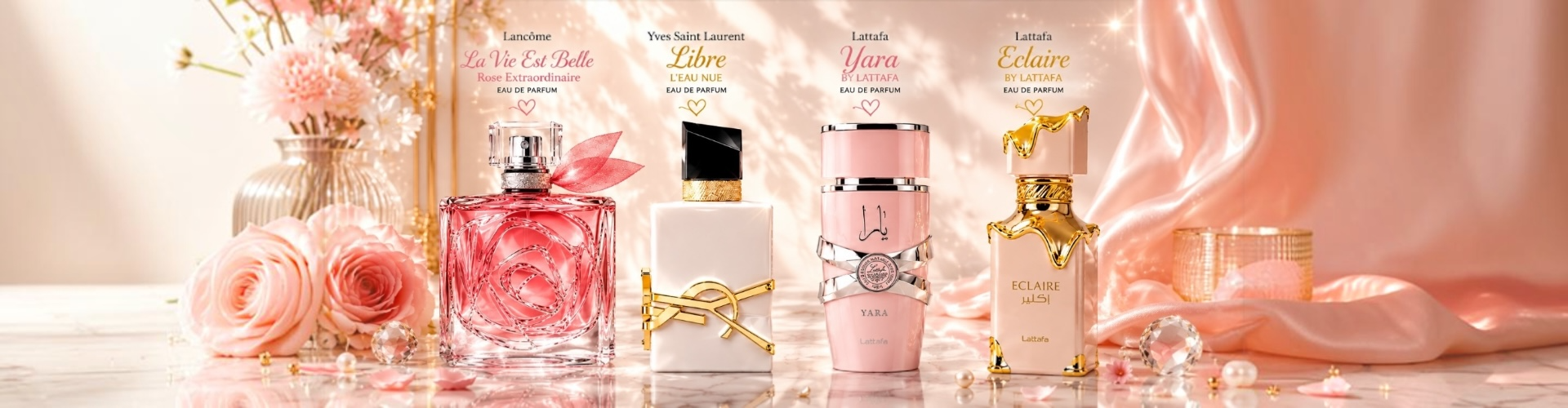 Coleção Perfumes Femininos La Viest Belle Libre Yara Eclaire